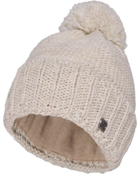 Klimatex EWA Zateplená čiapka s brmbolcom, hnedá, veľkosť