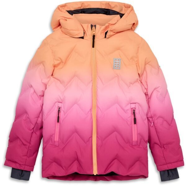 LEGO® kidswear LWJESTED 709 Detská lyžiarska bunda, lososová, veľkosť