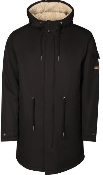 ALPINE PRO GEON Pánsky zateplený kabát, čierna, veľkosť
