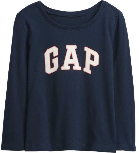 GAP V-FRCH LS LOGO TEE Detské tričko, tmavo modrá, veľkosť 2Y