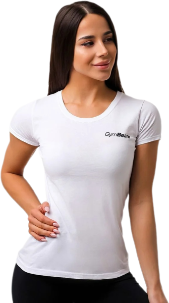 GymBeam BASIC  Dámske tričko, biela, veľkosť