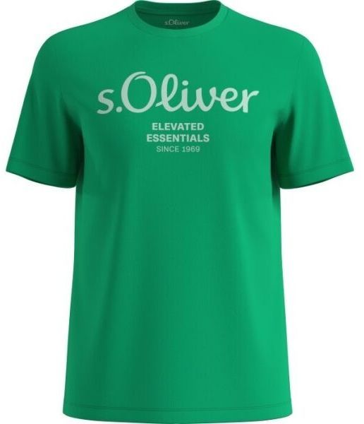 s.Oliver LOGO T-NOOS Pánske tričko, zelená, veľkosť