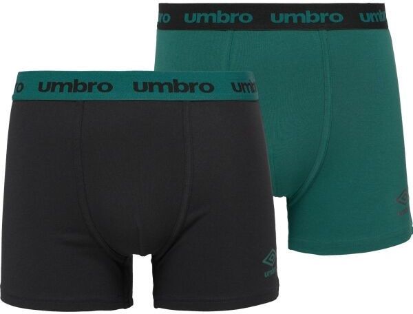 Umbro BOXER SHORT 2 PACK Pánske boxerky, čierna, veľkosť