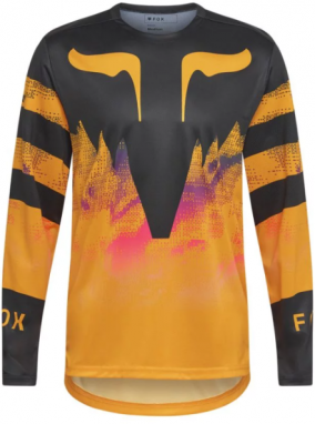 Fox RANGER LS JERSEY KAIROS Pánsky dres na bicykel, oranžová, veľkosť