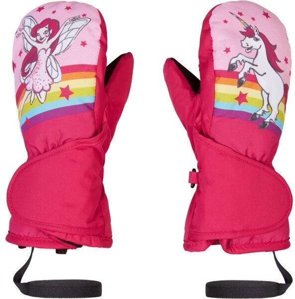 Ziener LEMMI-Z MINIS Detské lyžiarske palčiaky, ružová, veľkosť