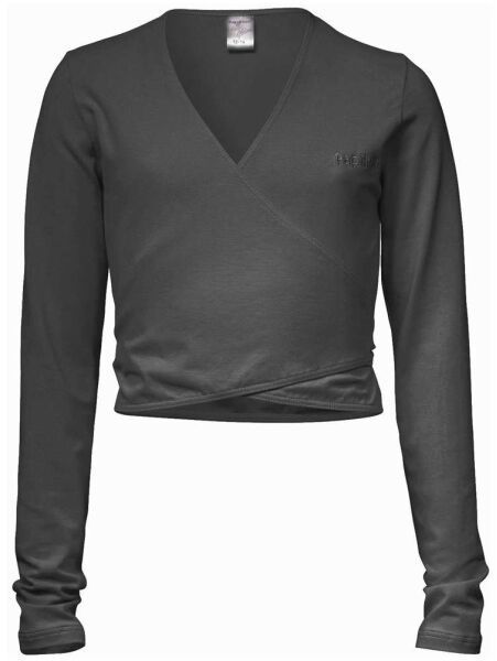 PAPILLON CROSS-OVER LONG SLEEVES Sveter na balet, čierna, veľkosť 152-164