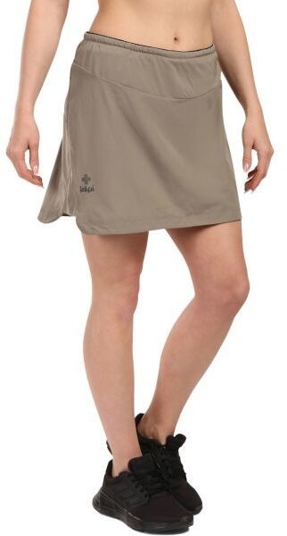 KILPI NINA Praktická outdoorová sukňa, khaki, veľkosť