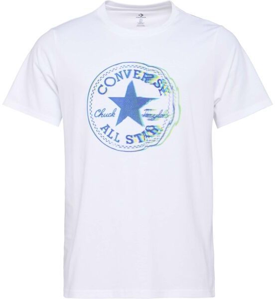 Converse STANDARD FIT CENTER FRONT CHUCK PATCH CORE TEE Unisex tričko, biela, veľkosť