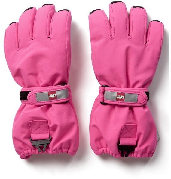 LEGO® kidswear LWAZUN 705 Detské lyžiarske rukavice, ružová, veľkosť