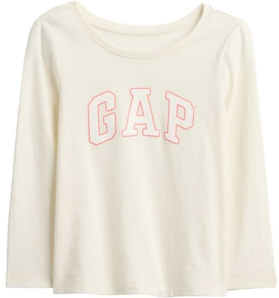GAP V-FRCH LS LOGO TEE Detské tričko, biela, veľkosť 2Y