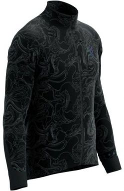 Compressport HURRICANE WINDPROOF JACKET M AURORA Pánska bežecká vetrovka, čierna, veľkosť