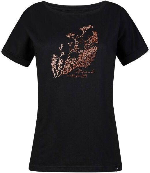 Hannah YULLI Dámske tričko s krátkym rukávom, čierna, veľkosť