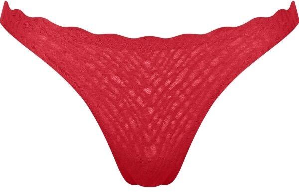 SLOGGI ZERO FEEL BLISS FESTIVE STRING Dámske nohavičky, červená, veľkosť