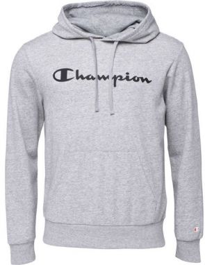 Champion HOODED Pánska mikina, sivá, veľkosť