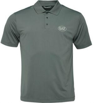 EA7 DYNAMIC ATHLETE GOLF Pánska polokošeľa, tmavě šedá, veľkosť