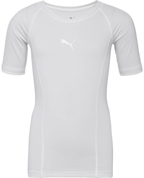 Puma LIGA BASELAYER TEE SS JR Chlapčenské funkčné tričko, biela, veľkosť
