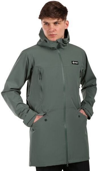 KILPI AYRA Pánsky outdoorový kabát, khaki, veľkosť