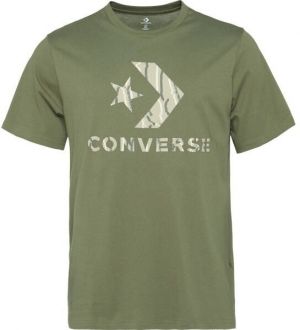 Converse STANDARD FIT CENTER FRONT LARGE LOGO STAR CHEV SS TEE Pánske tričko, khaki, veľkosť