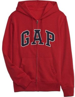 GAP V-HERITAGE LOGO FZ SNL Pánska mikina, červená, veľkosť
