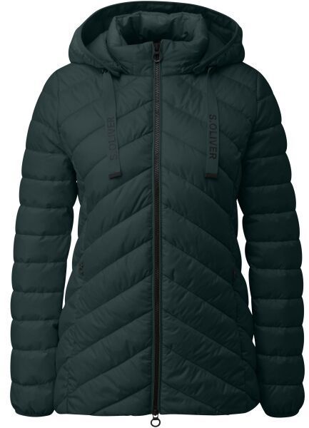 s.Oliver OUTDOOR JACKET Dámska zimná bunda, tmavo zelená, veľkosť