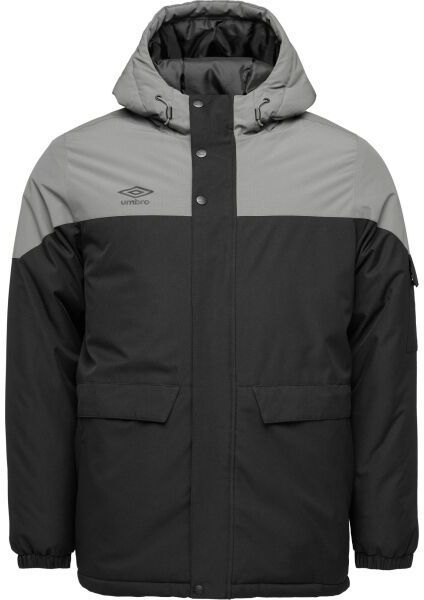 Umbro ABIE Pánska zimná bunda, tmavo sivá, veľkosť
