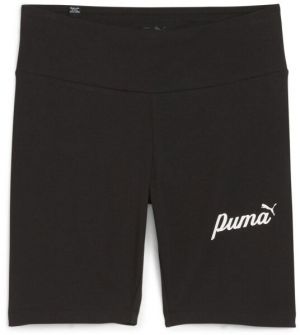 Puma ESSENTIALS+ BLOSSOM 7 SCRIPT SHORT Dámske kraťasy, čierna, veľkosť