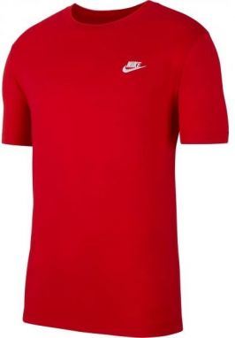 Nike SPORTSWEAR CLUB Pánske tričko, červená, veľkosť