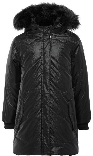 Lewro DENVIA Dievčenský zimný kabát, čierna, veľkosť 140-146
