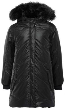 Lewro DENVIA Dievčenský zimný kabát, čierna, veľkosť 140-146