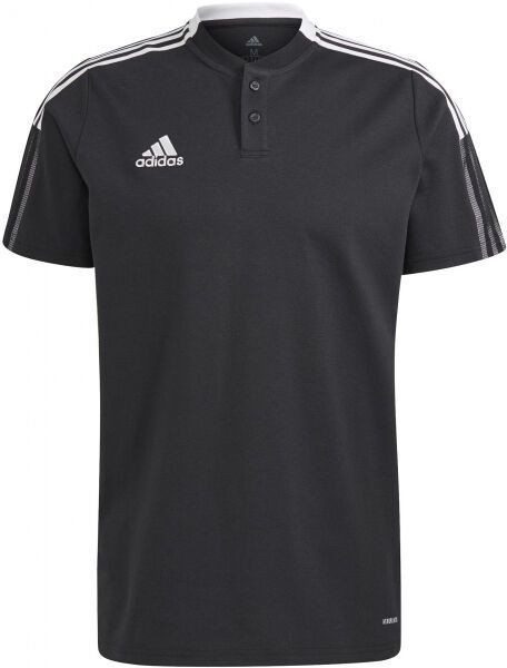 adidas TIRO21 POLO Pánske futbalové tričko, čierna, veľkosť