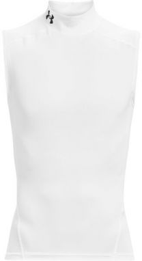 Under Armour HG ARMOUR COMP MOCK Pánske tielko, biela, veľkosť S