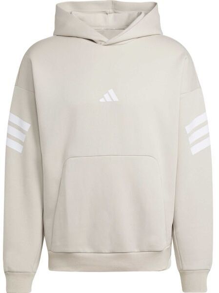 adidas M FUTURE ICONS 3-STRIPES HD Pánska mikina, béžová, veľkosť