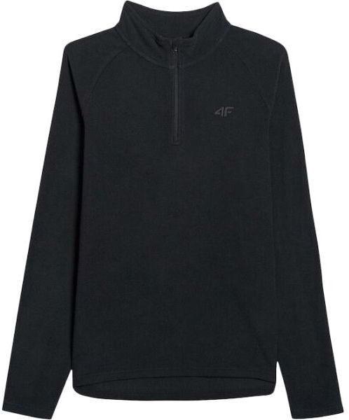4F FLEECE UNDERWEAR Pánska mikina, čierna, veľkosť