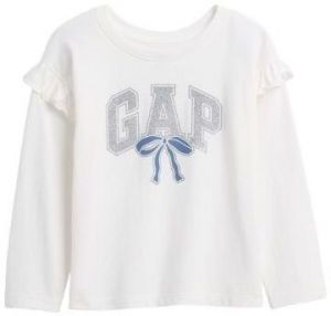 GAP V-LS RFL KNT TOP Detské tričko, biela, veľkosť 5Y
