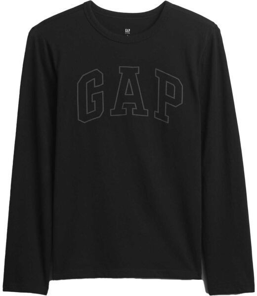 GAP V-FRCH LS LOGO TEE Detské tričko, čierna, veľkosť