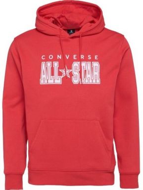 Converse ARCH ALL STAR HOODIE Pánska mikina, červená, veľkosť