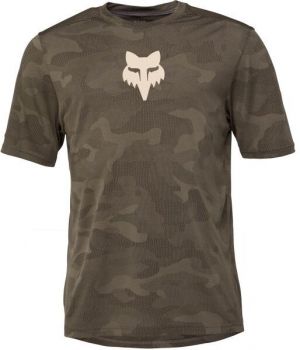 Fox RANGER TRU DRI SS Pánsky cyklistický dres, khaki, veľkosť