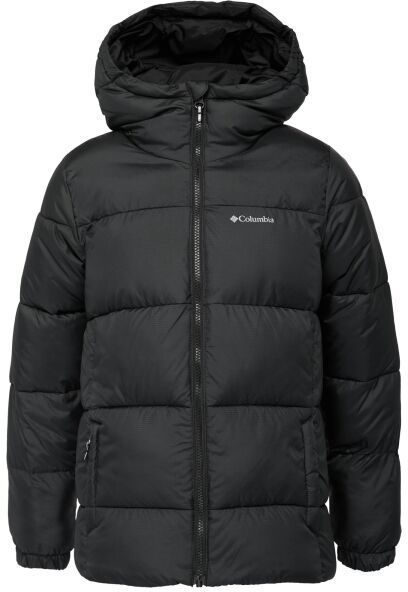 Columbia PUFFECT™ HOODED JACKET Detská zimná bunda, čierna, veľkosť