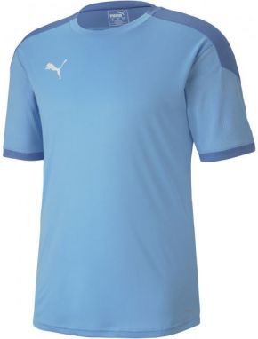 Puma TEAM FINAL 21 TRAINING JERSEY Pánske tričko, svetlomodrá, veľkosť