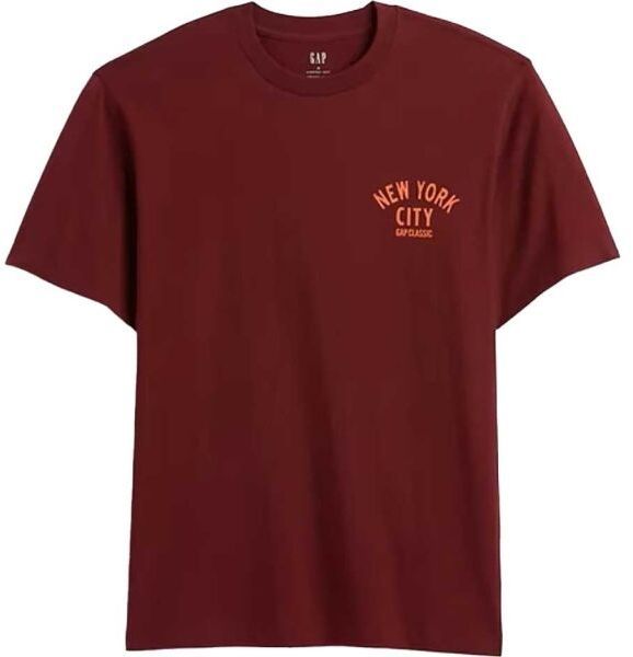 GAP V-GAP NYC BASKETBALL Pánske tričko, červená, veľkosť