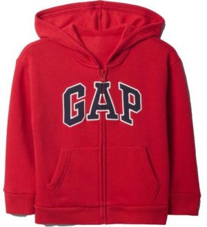 GAP V-LOGO FZ Detská mikina, červená, veľkosť 4Y