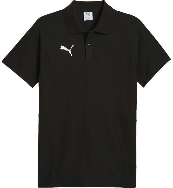 Puma TEAMEVOSTRIPE POLO Pánske polo tričko, čierna, veľkosť