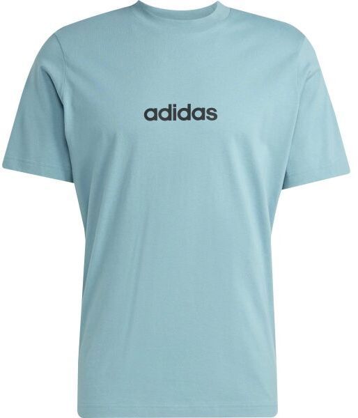 adidas LINEAR SJ TEE Pánske tričko, tyrkysová, veľkosť XXL