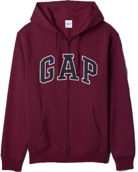 GAP V-HERITAGE LOGO FZ SNL Pánska mikina, vínová, veľkosť