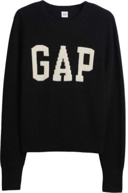 GAP V-FRCH- LOGO SWEATER Dámsky sveter, čierna, veľkosť