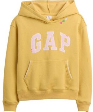 GAP V-FA LOGO HERITAGE PO Dievčenská mikina, žltá, veľkosť