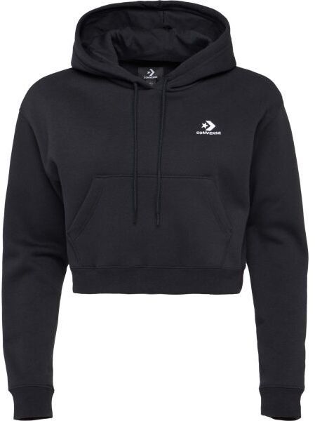 Converse STAR CHEVRON HOODIE Dámska mikina, čierna, veľkosť