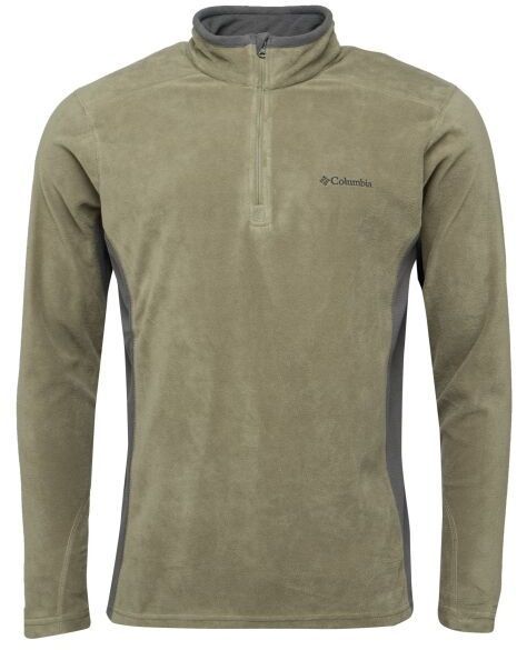 Columbia KLAMATH RANGE II HALF ZIP Pánska outdoorová mikina, khaki, veľkosť