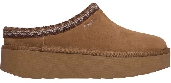 Skechers KEEP COZY - COZY CASCADE Dámske šľapky, hnedá, veľkosť