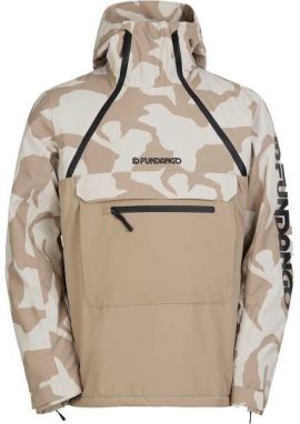 FUNDANGO HYDRA ECO ANORAK Pánska lyžiarska/snowboardová bunda, béžová, veľkosť